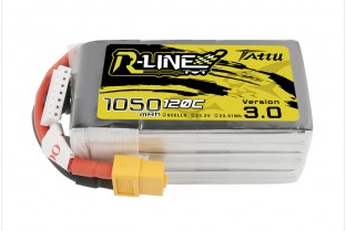 Batería LiPo TATTU 1050 mAh 6S 22,2V 120C R-Line